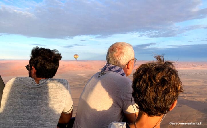 Namibie en famille blog voyage Montgolfière
