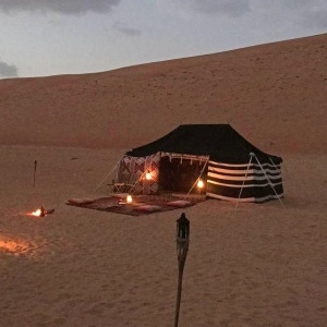 Oman en famille campement désert Wahabi Sands