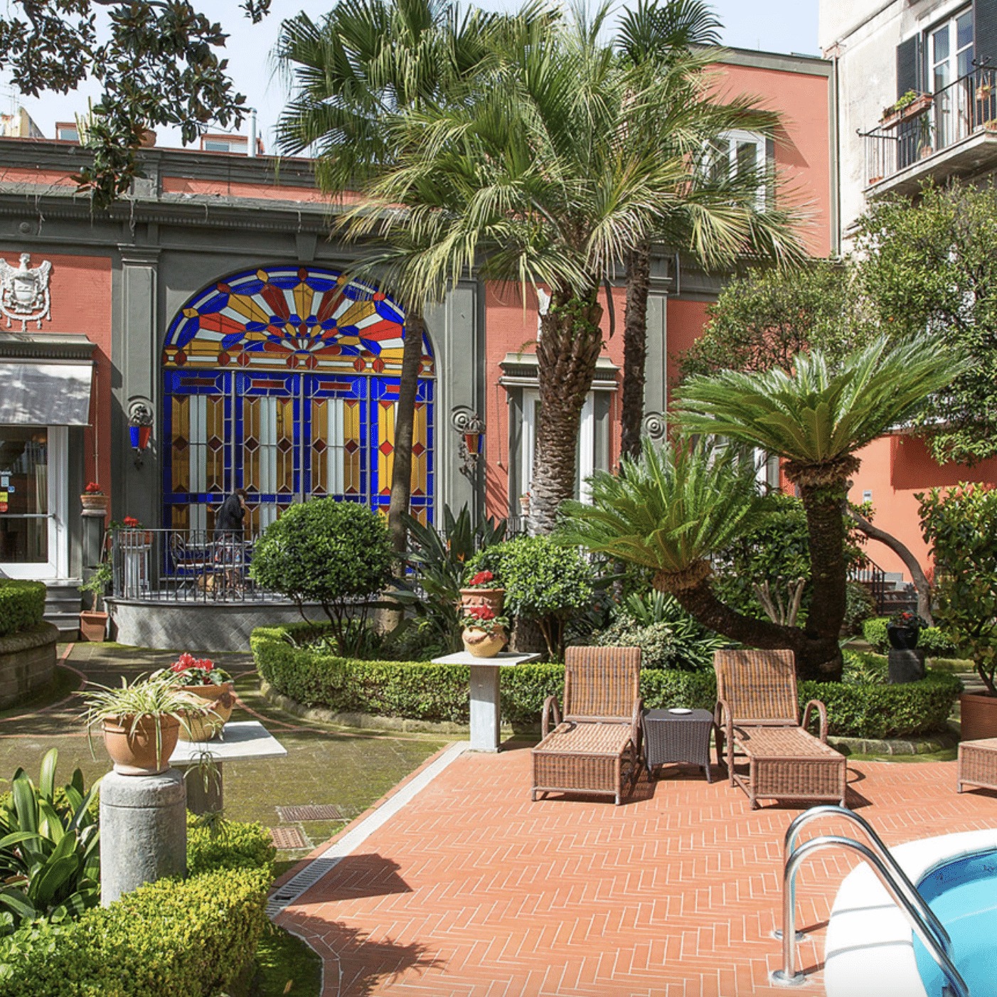 Naples en famille hôtel avec piscine